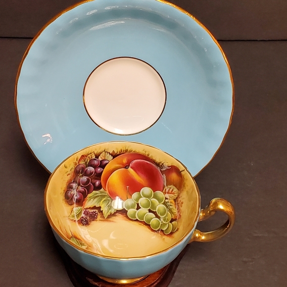 Aynsley Fruit Orchard Tea Cup & Saucer - Picture 4 of 15